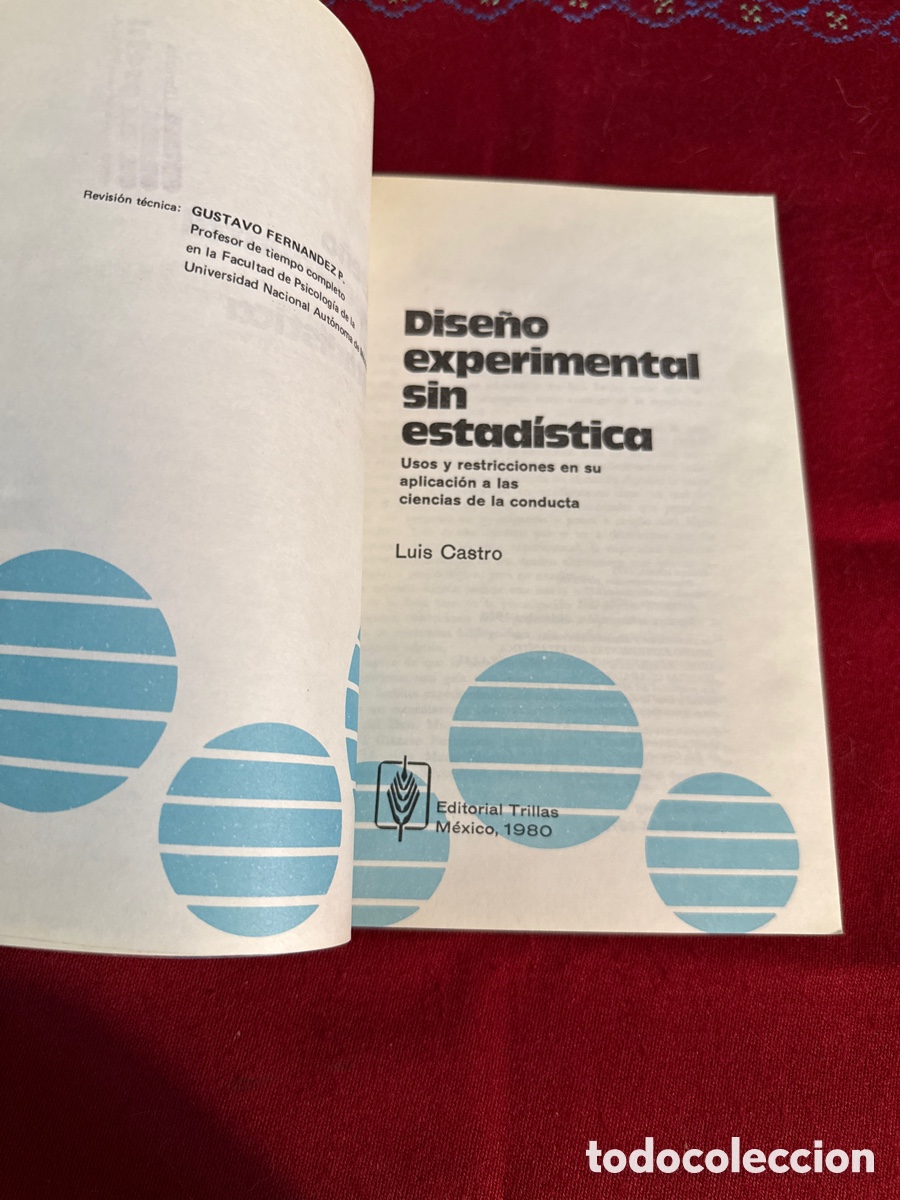 Libros de segunda mano: Dise&ntilde;o experimental sin estad&iacute;stica. Luis Castro. - Foto 5