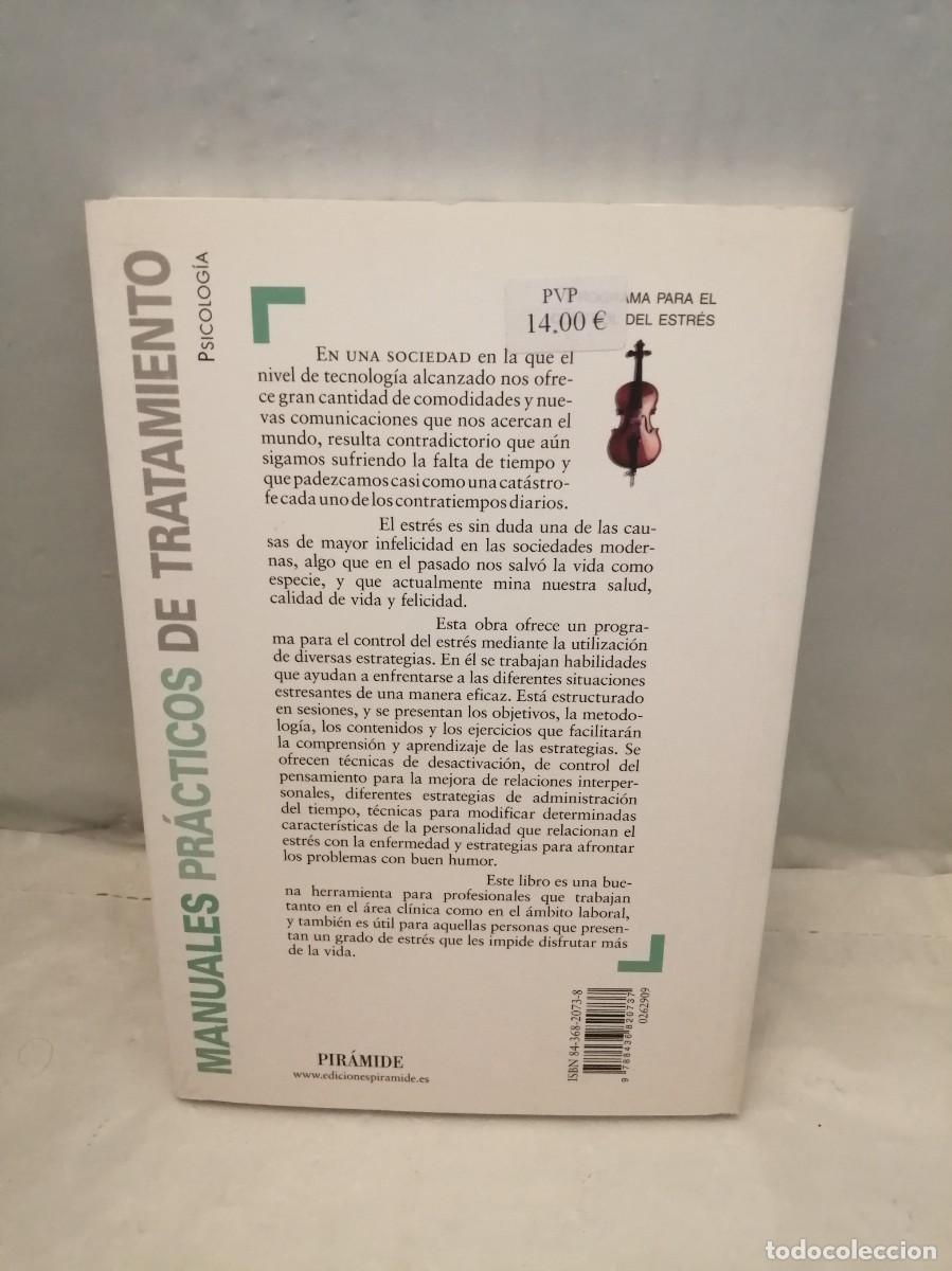 Libros de segunda mano: Programa para el control del estr&eacute;s - Foto 2