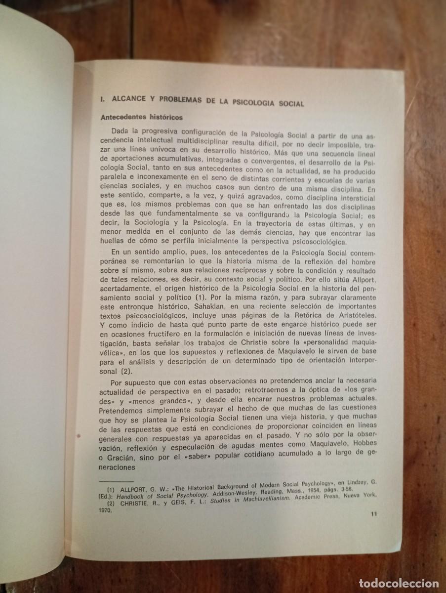Libros de segunda mano: ESTUDIOS b&aacute;sicos de psicolog&iacute;a social - Foto 3