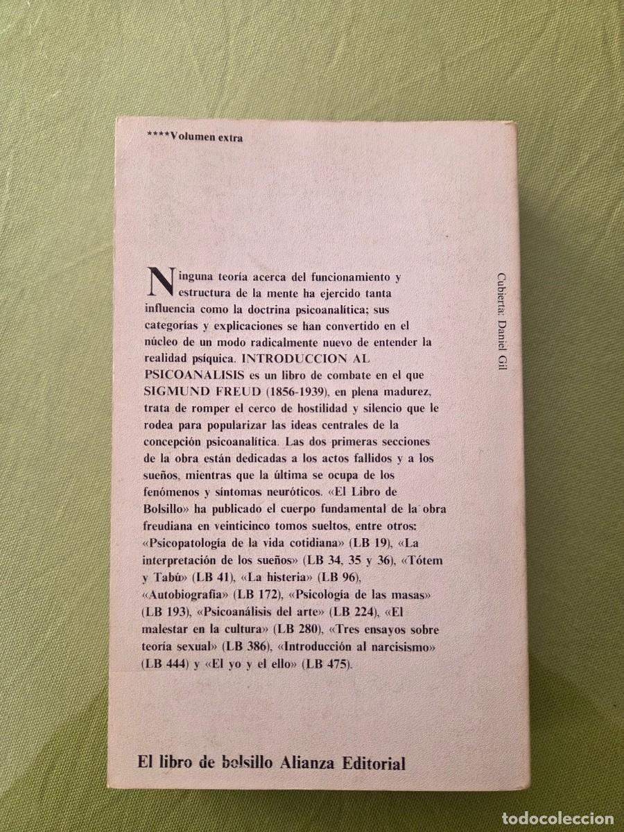 Libros de segunda mano: INTRODUCCI&Oacute;N AL PSICOANALISIS - SIGMUND FREUD - Foto 2