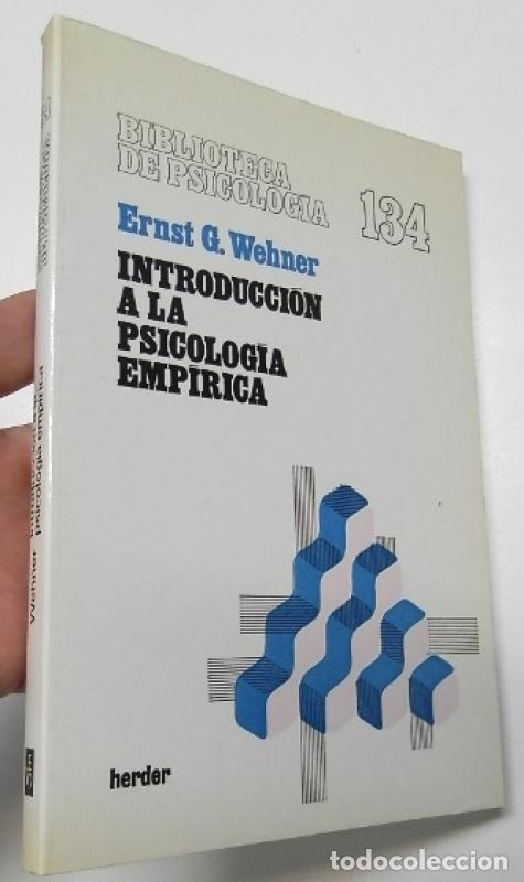 Libros de segunda mano: Introducci&oacute;n a la psicolog&iacute;a emp&iacute;rica - Wehner, Ernst G. - Foto 1