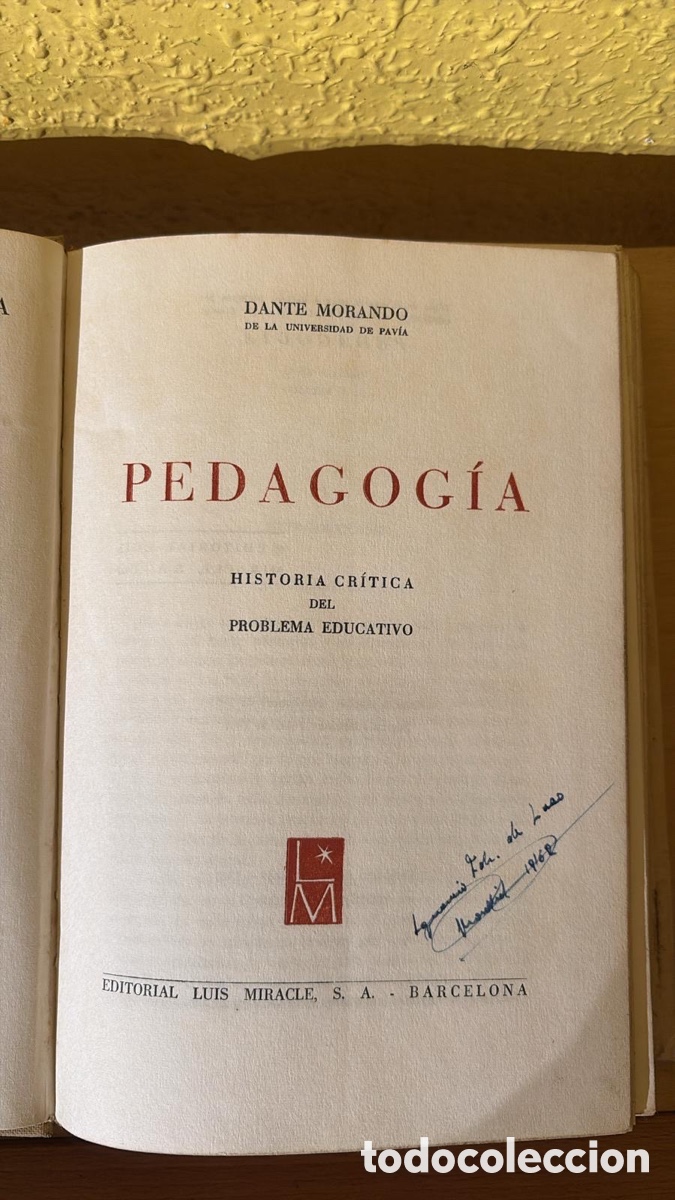 Libros de segunda mano: MANUAL DE PEDAGOG&Iacute;A. Dante Morando - Foto 2