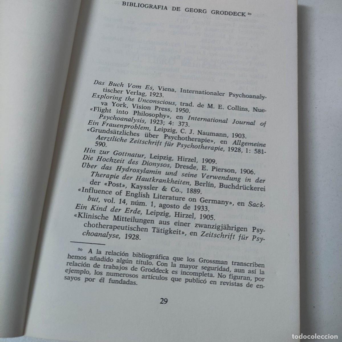 Libros de segunda mano: EL LIBRO DEL ELLO. Georg Groddeck. - Foto 4