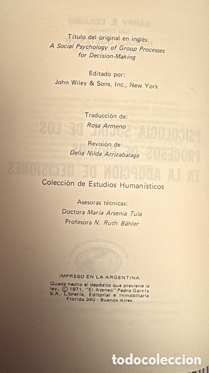 Libros de segunda mano: Psicolog&iacute;a social de los procesos - Foto 3