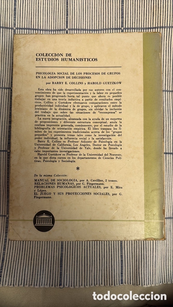 Libros de segunda mano: Psicolog&iacute;a social de los procesos - Foto 5