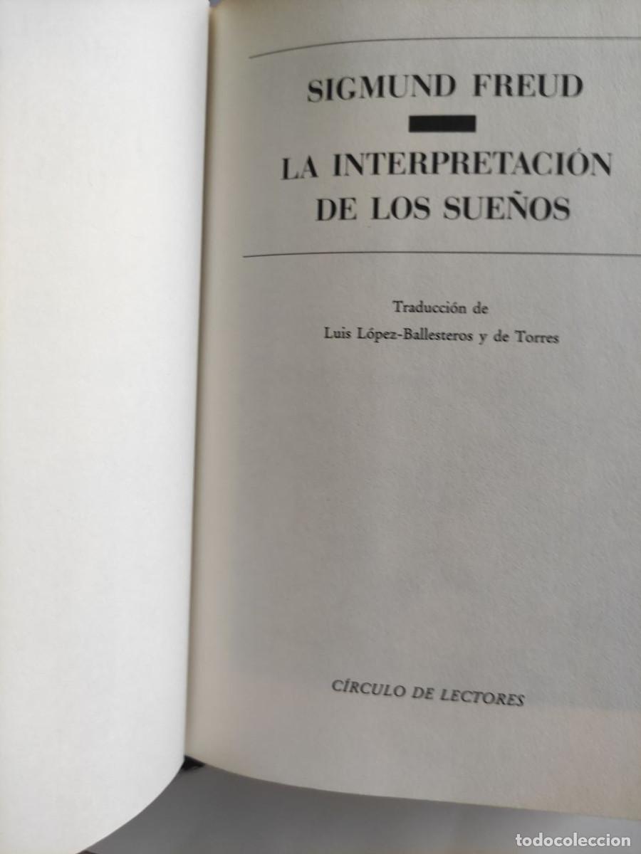 Libros de segunda mano: La interpretaci&oacute;n de los sue&ntilde;os - Sigmund Freud. - Foto 4