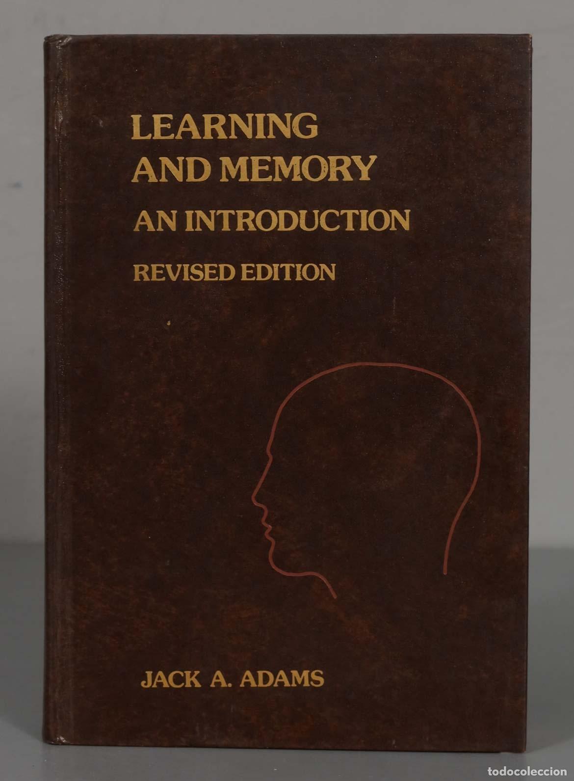 Libros de segunda mano: LEARNING AND MEMORY AN INTRODUCTION. JACK A. ADAMS - Foto 1