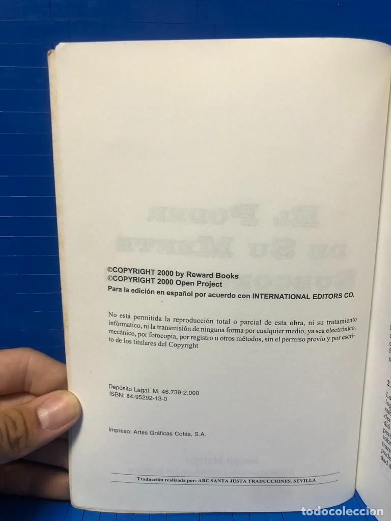 Libros de segunda mano: LOS SECRETOS PARA LIBERAR EL PODER DE SU MENTE SUBCONSCIENTE - OPEN PROJECT - JOSEPH MURPHY - 2000 - Foto 3