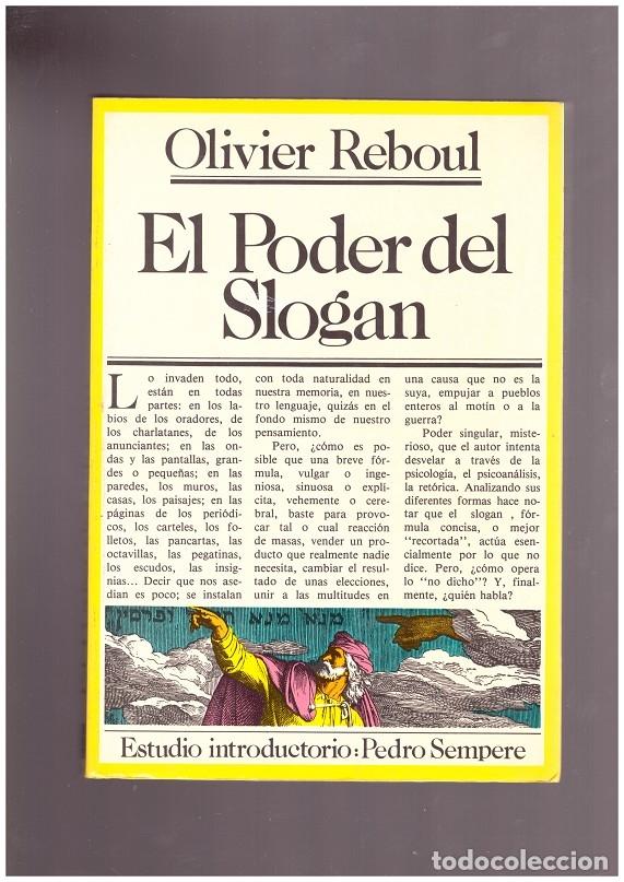 Libros de segunda mano: EL PODER DEL SLOGAN - Foto 1