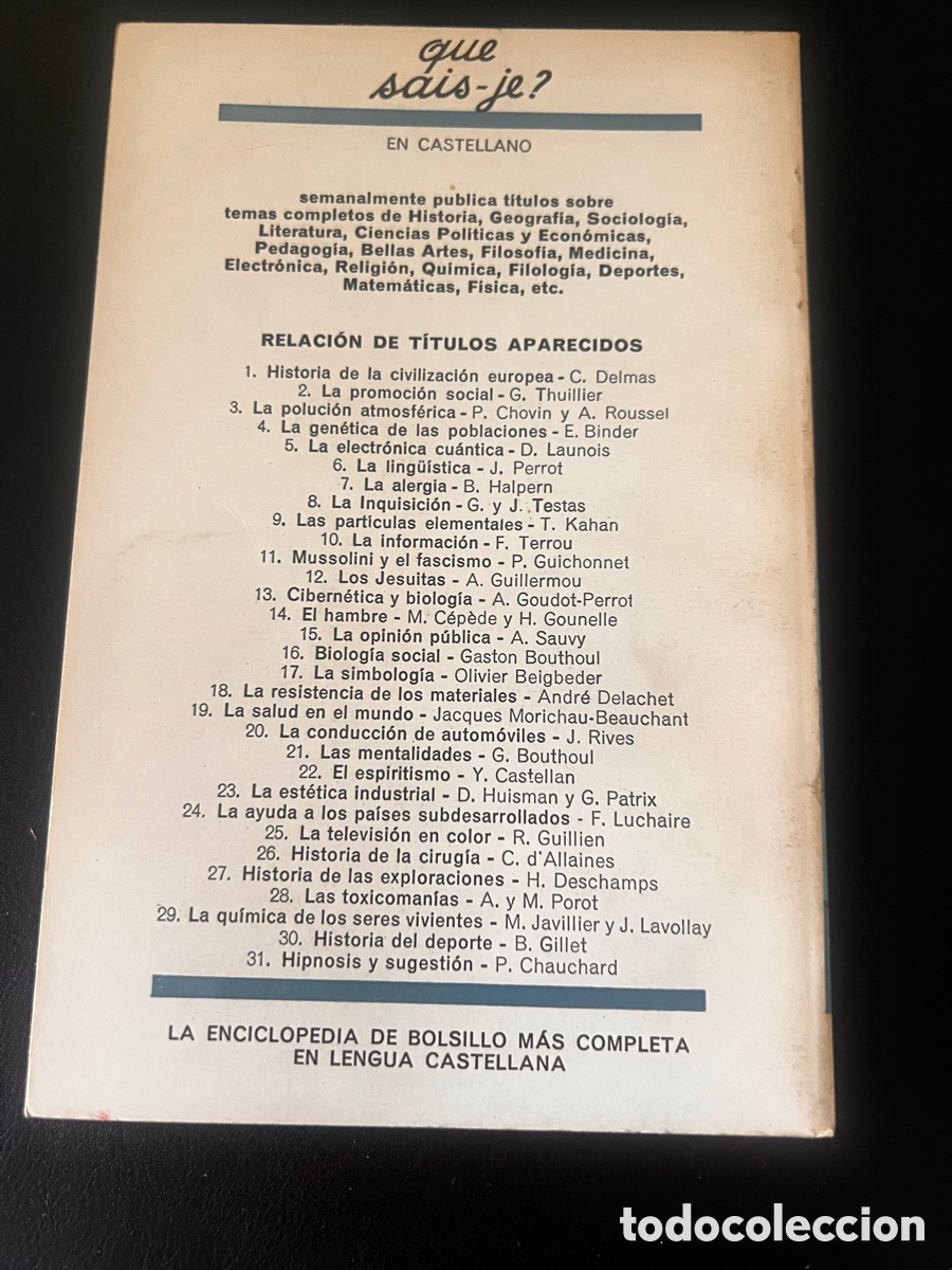 Libros de segunda mano: Hipnosis y Sugesti&oacute;n. Paul Chauchard. - Foto 2