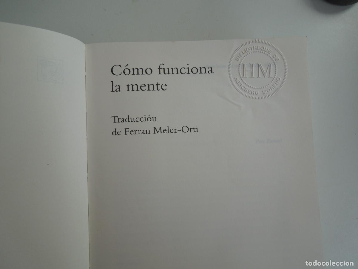 Libros de segunda mano: COMO FUNCIONA LA MENTE - STEVEN PINKER - DESTINO 2000 - Foto 6