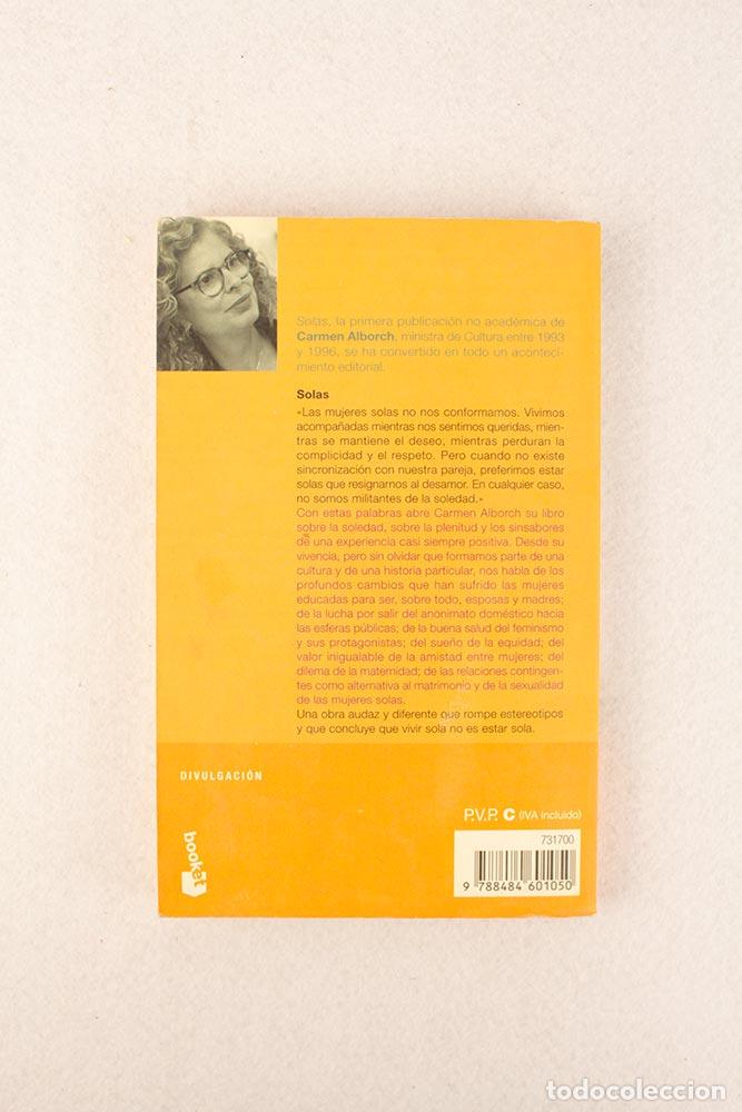 Libros de segunda mano: Solas - Carmen Alborch Bataller - Foto 2
