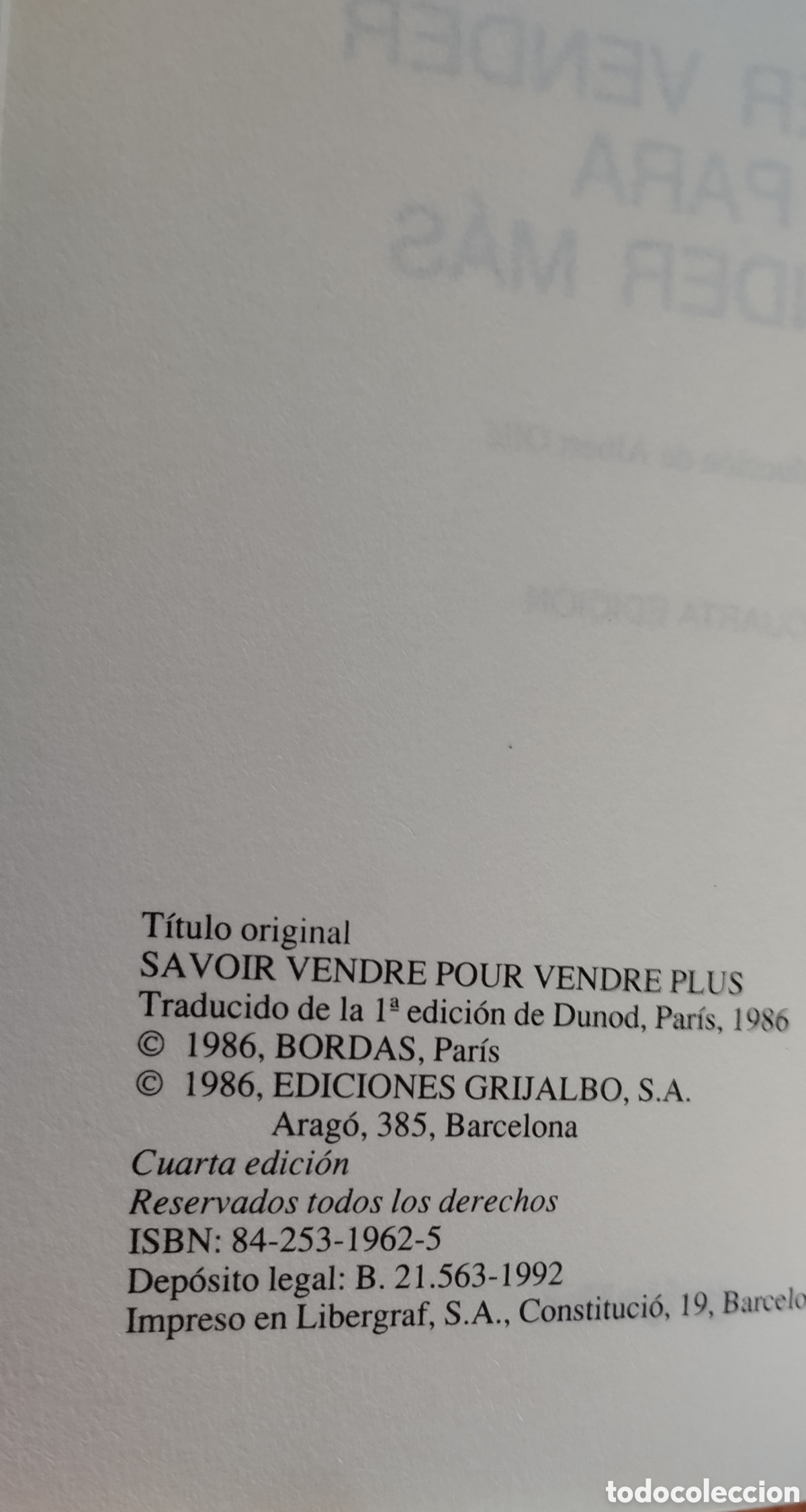 Libros de segunda mano: Saber vender para vender m&aacute;s - Foto 2