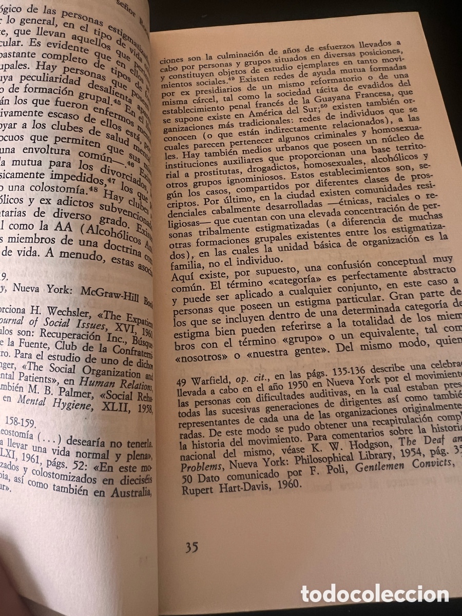 Libros de segunda mano: Estigma . E. Goffman - Foto 3