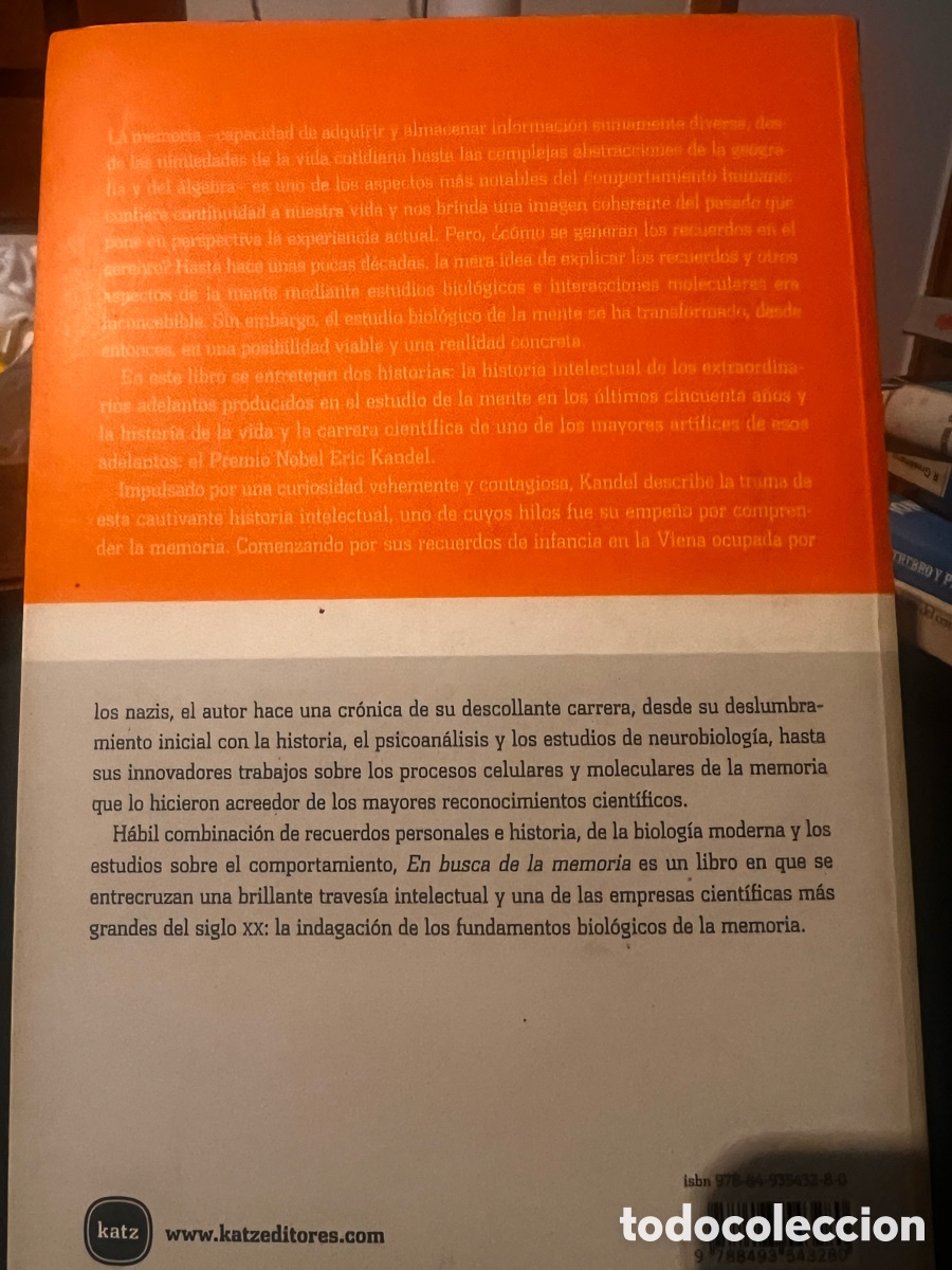 Libros de segunda mano: En busca de la memoria . Eric R. Kandel. - Foto 2
