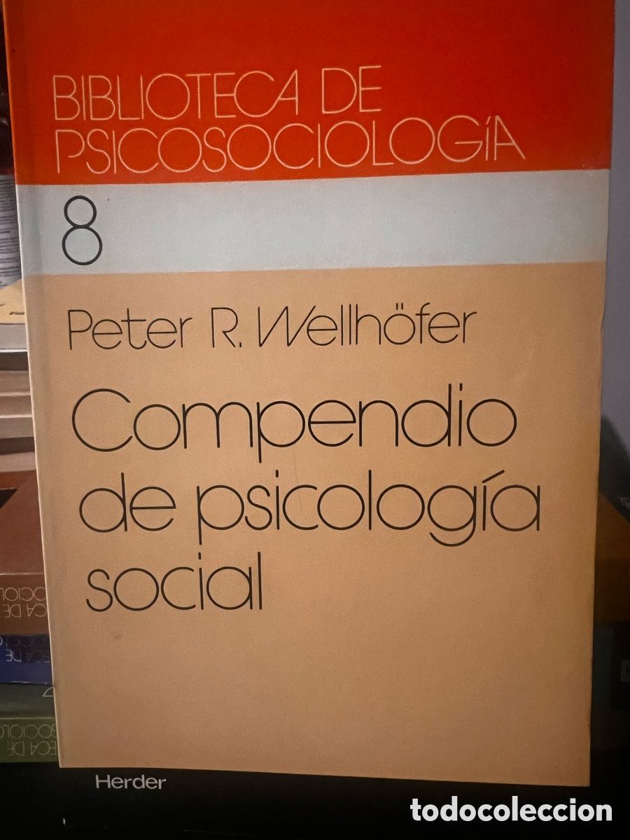 Libros de segunda mano: Compendio de Psicolog&iacute;a Social. Peter Wellhofer - Foto 1