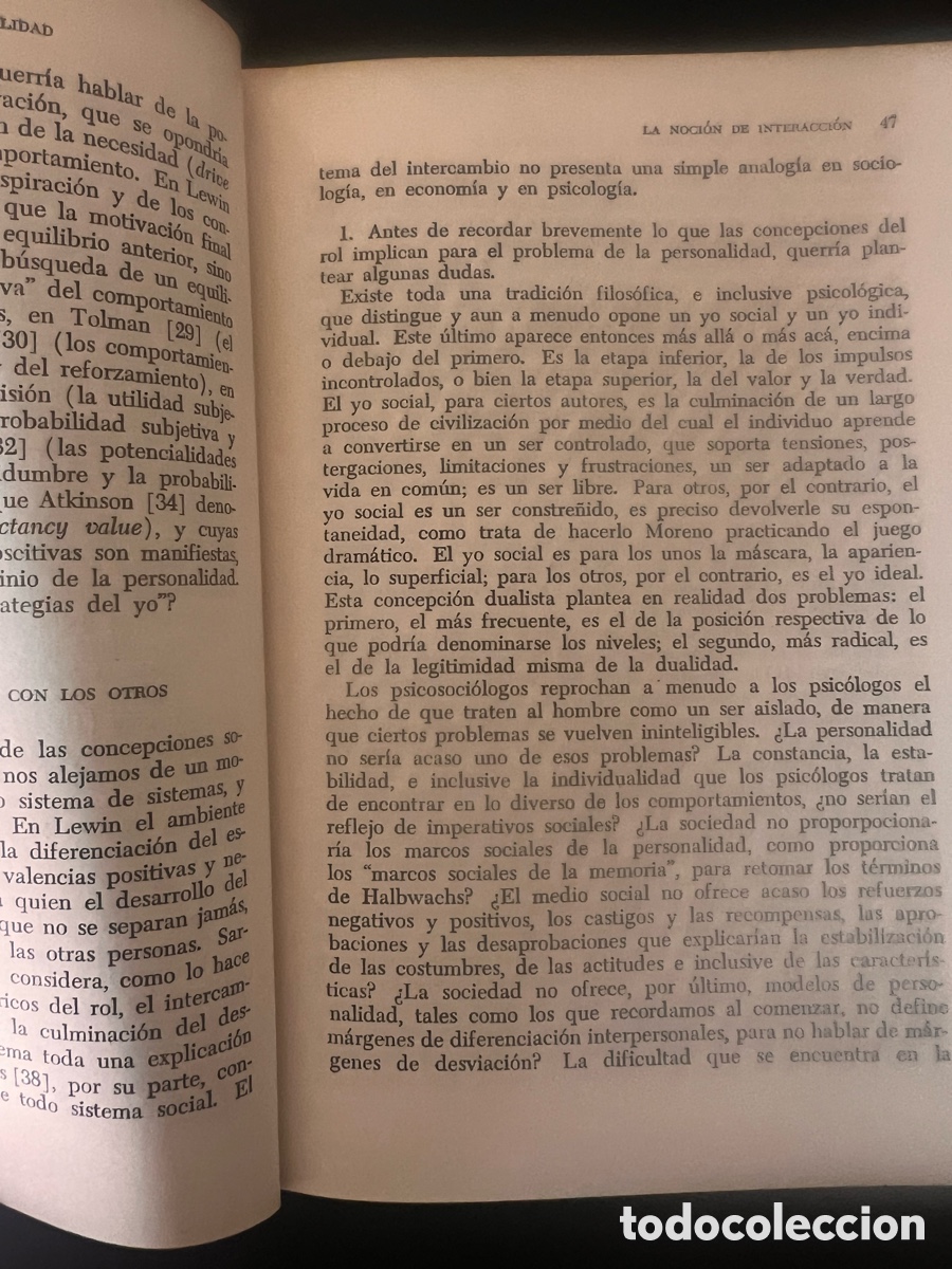 Libros de segunda mano: Los modelos de la personalidad.Daniel Lagache. Ed. Proteo - Foto 4