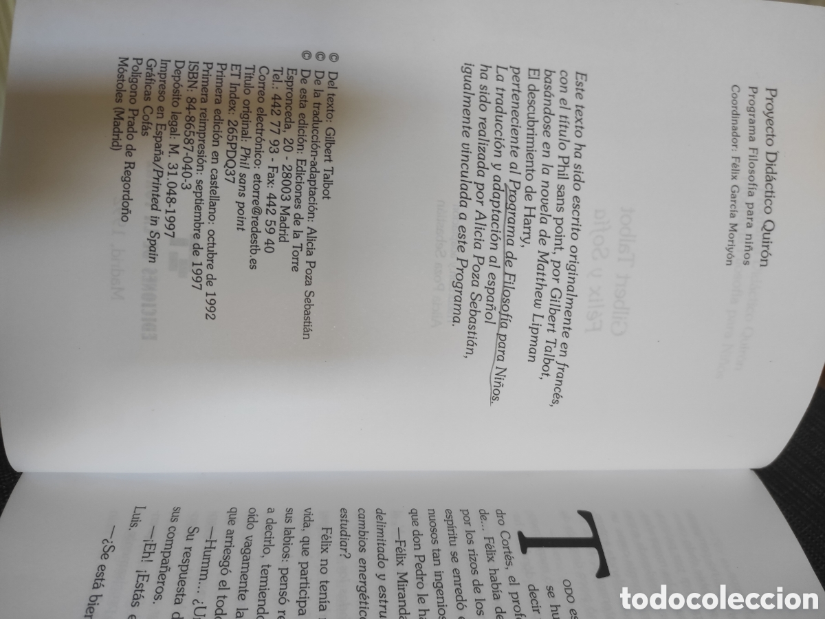 Libros de segunda mano: Felix Y Sofia. - Talbot, Gilbert - Foto 3
