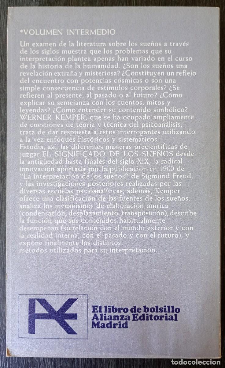 Libros de segunda mano: Werner Kemper . El significado de los sue&ntilde;os - Foto 2