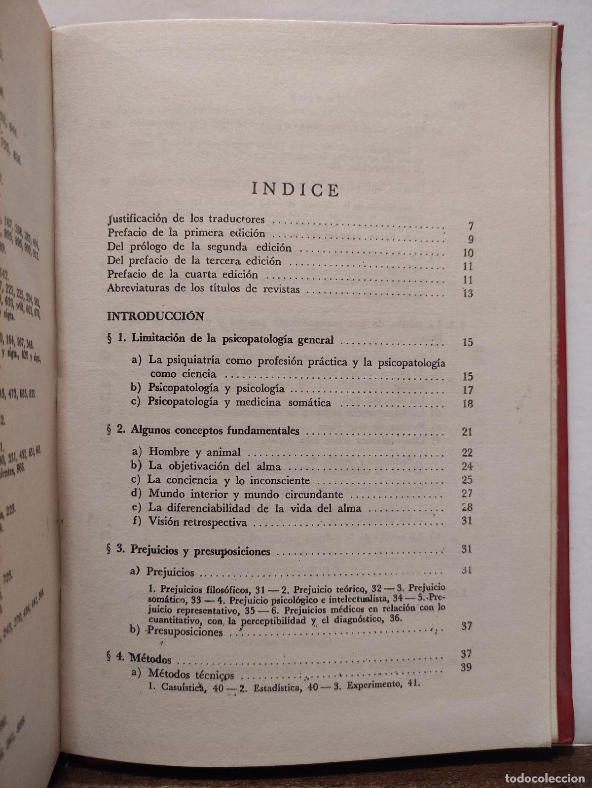 Libros de segunda mano: PSICOPATOLOGIA GENERAL - KARL JASPERS - Foto 5