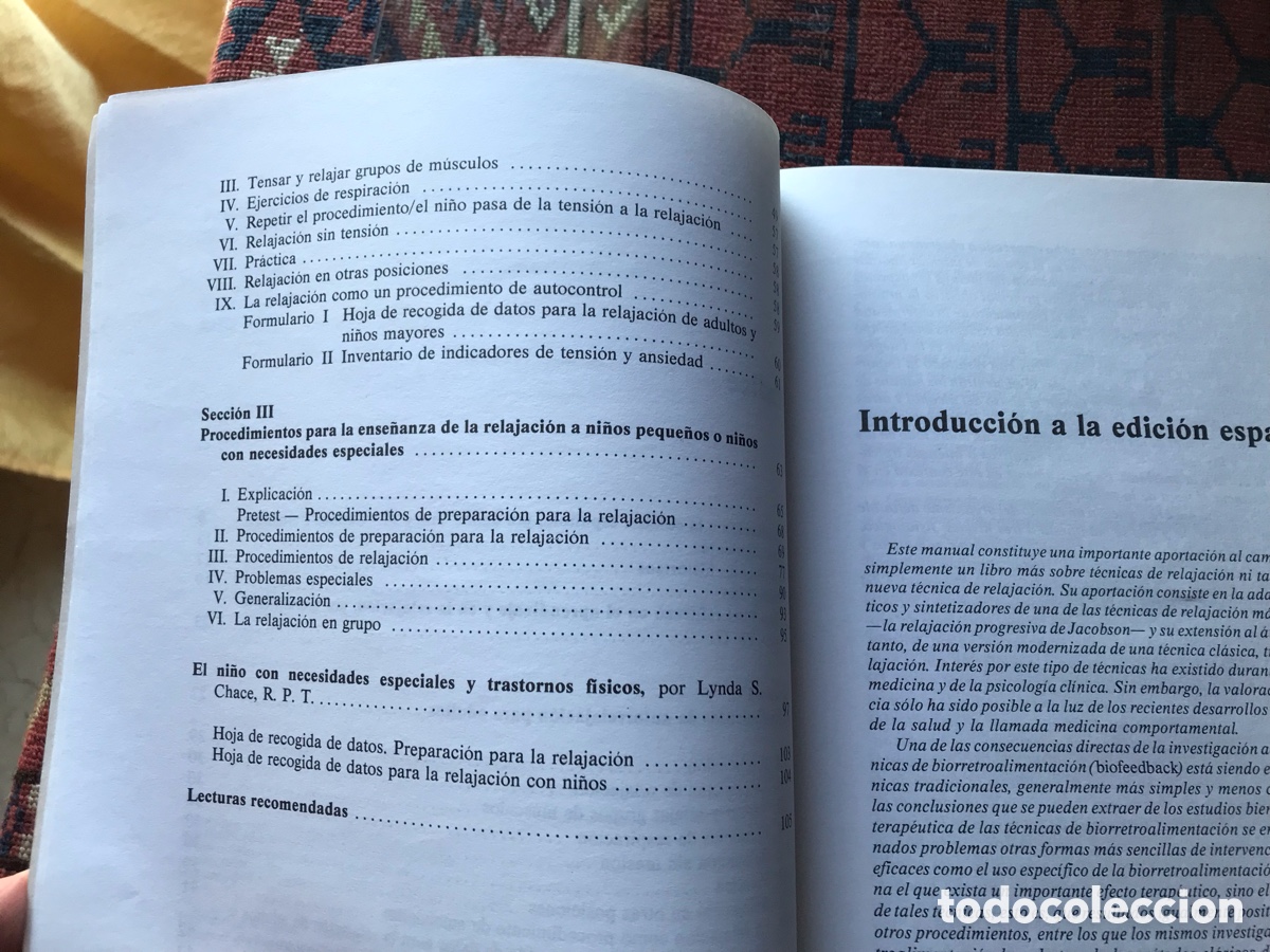 Libros de segunda mano: T&eacute;cnicas de relajaci&oacute;n. Mart&iacute;nez Roca - Foto 6