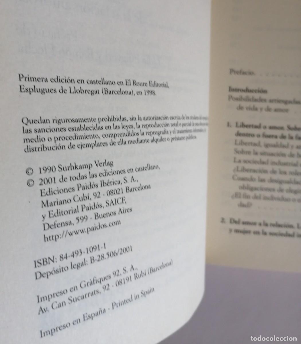 Libros de segunda mano: EL NORMAL CAOS DEL AMOR, BECK-GERNSHEIM - Foto 5