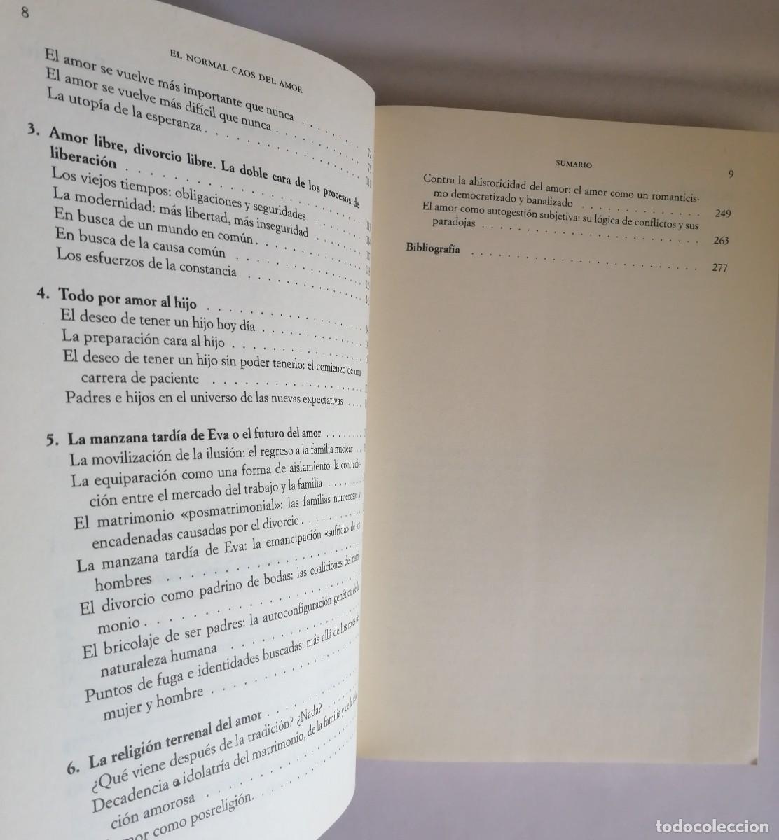Libros de segunda mano: EL NORMAL CAOS DEL AMOR, BECK-GERNSHEIM - Foto 7