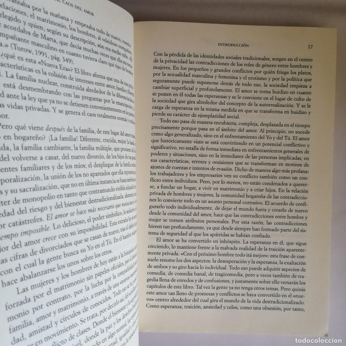 Libros de segunda mano: EL NORMAL CAOS DEL AMOR, BECK-GERNSHEIM - Foto 9