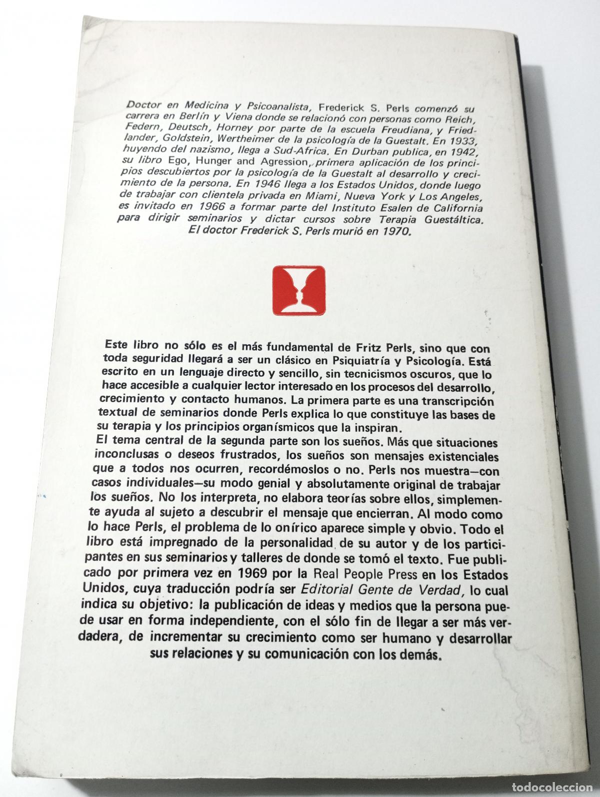 Libros de segunda mano: Suenos y existencia. Terapia gestaltica - S. Perls, Frederick - Foto 4