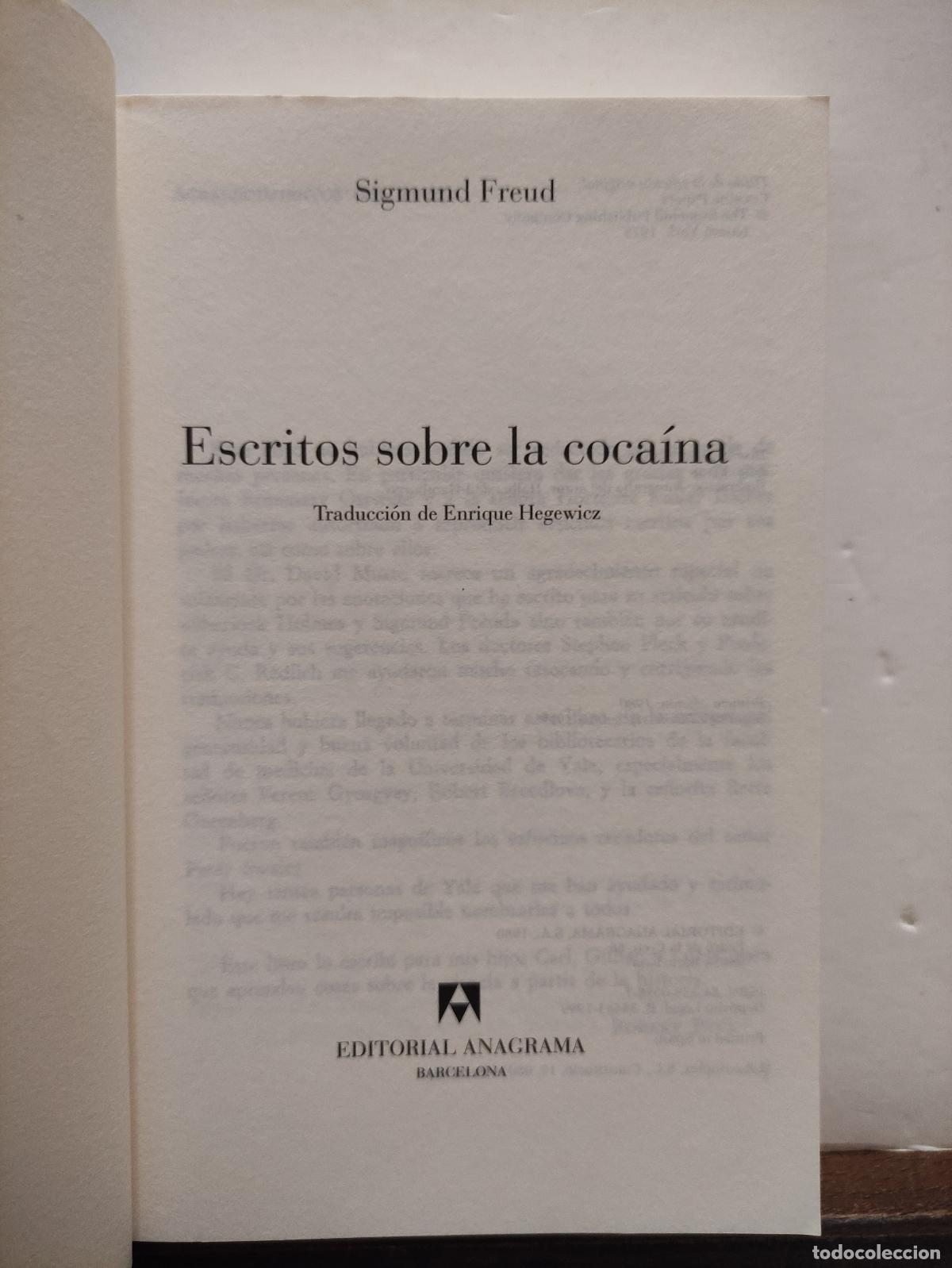 Libros de segunda mano: ESCRITOS SOBRE LA COCAINA - SIGMUND FREUD - Foto 3
