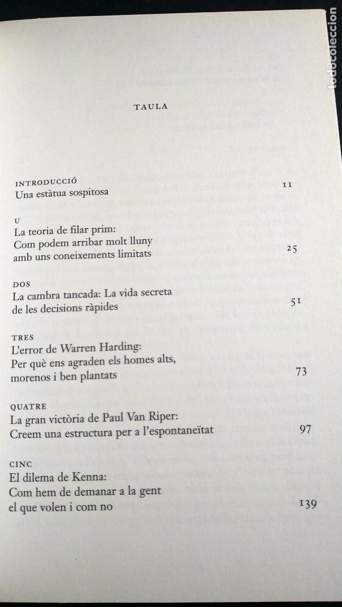 Libros de segunda mano: LA INTEL.LIGENCIA INTUITIVA - MALCOM GLADWELL - Foto 5