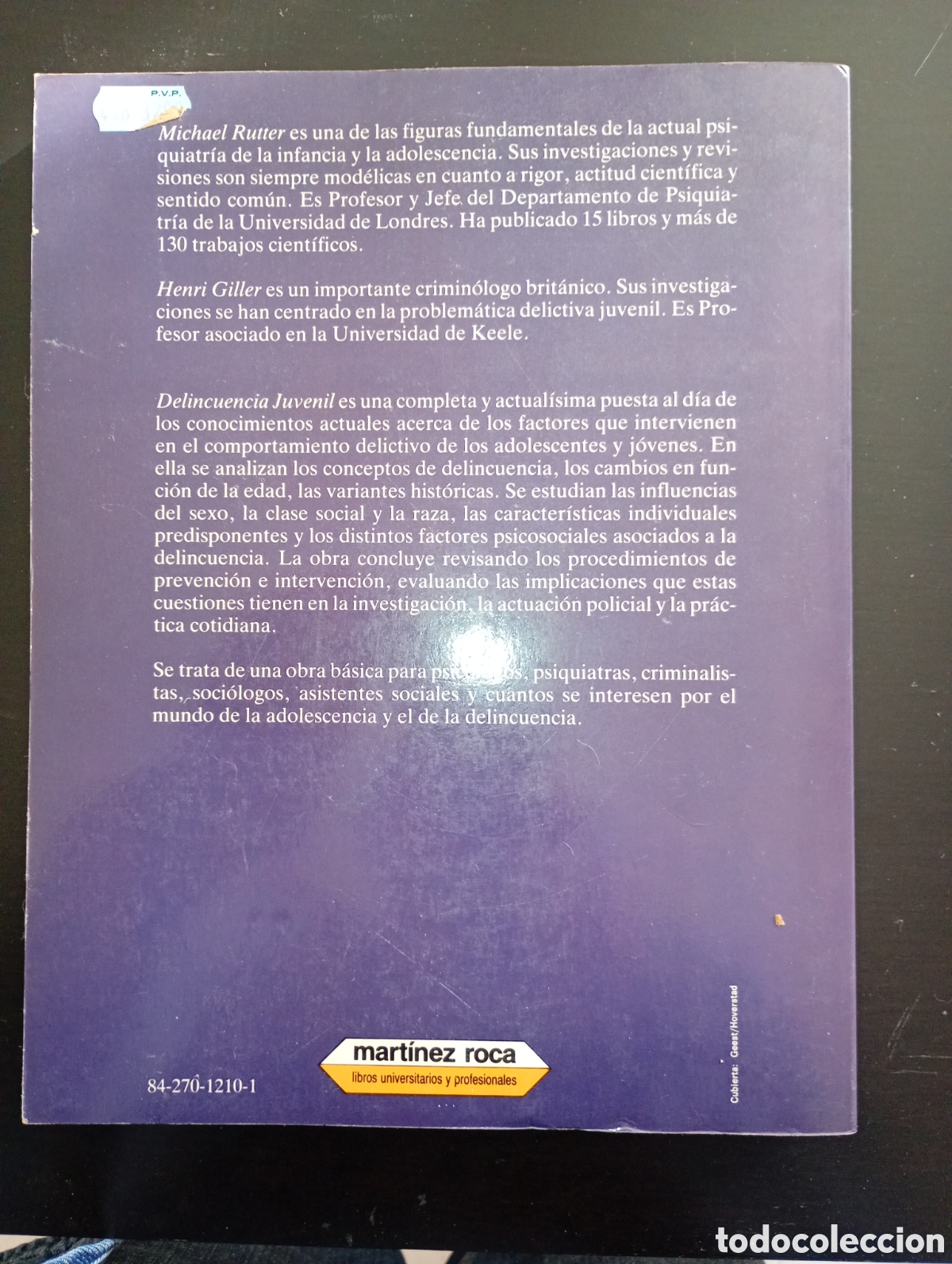 Libros de segunda mano: Delincuencia juvenil - Foto 2