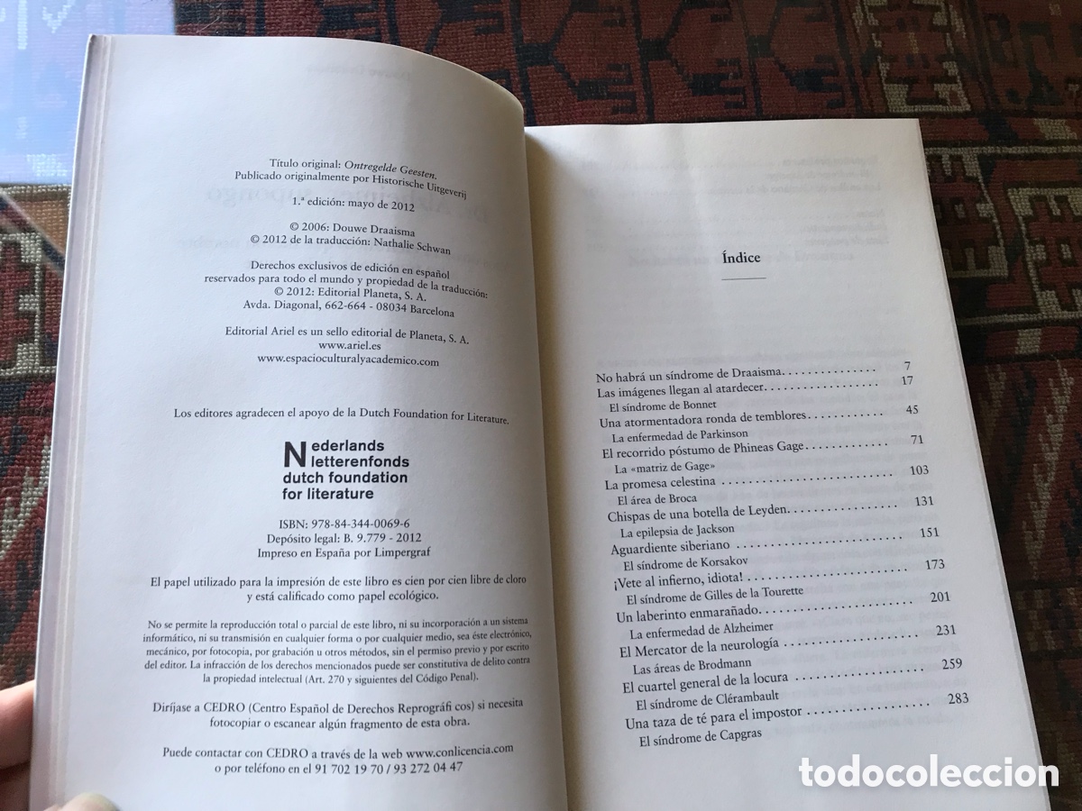 Libros de segunda mano: De. Alzheimer, supongo. Douwe Draaisma. Ariel - Foto 5