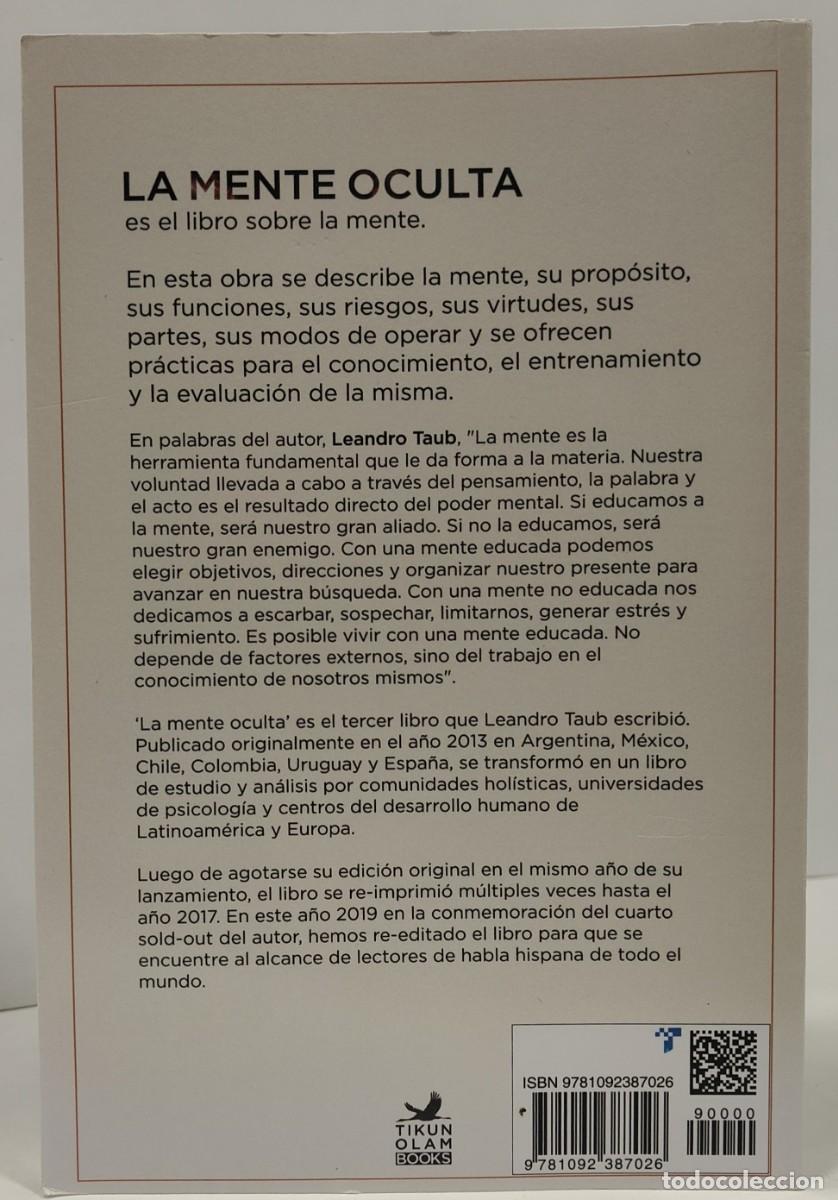 Libros de segunda mano: LA MENTE OCULTA - LEANDRO TAUB - Foto 3