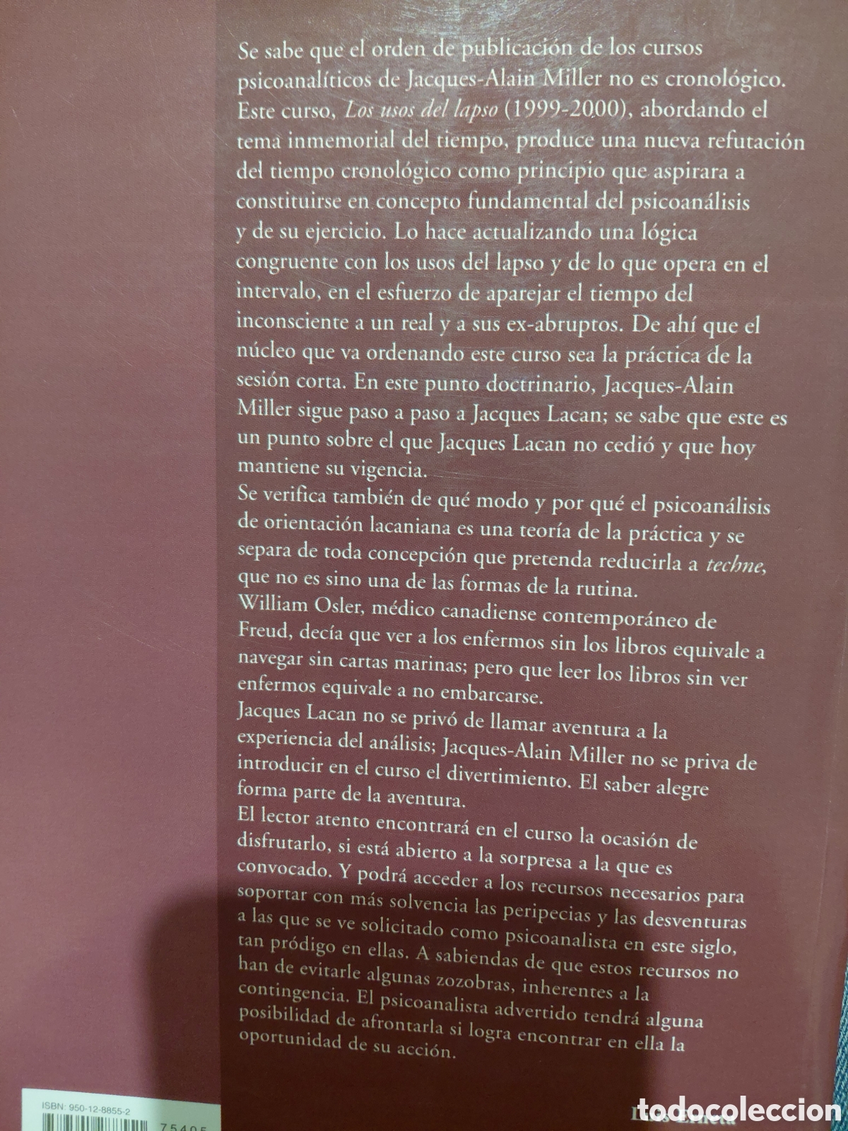 Libros de segunda mano: Jacques-Alain Miller. Los usos del lapso - Foto 2