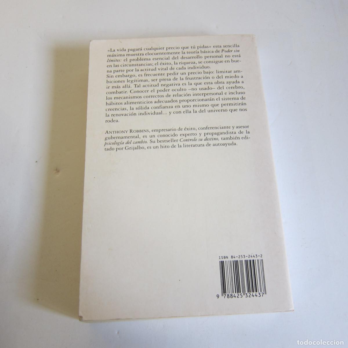 Libros de segunda mano: PODER SIN L&Iacute;MITES - ANTHONY ROBBINS (GRIJALBO) MANUAL AUTOAYUDA - Foto 3