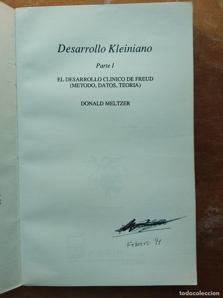 Libros de segunda mano: Desarrollo kleiniano, Donald Meltzer - Foto 3