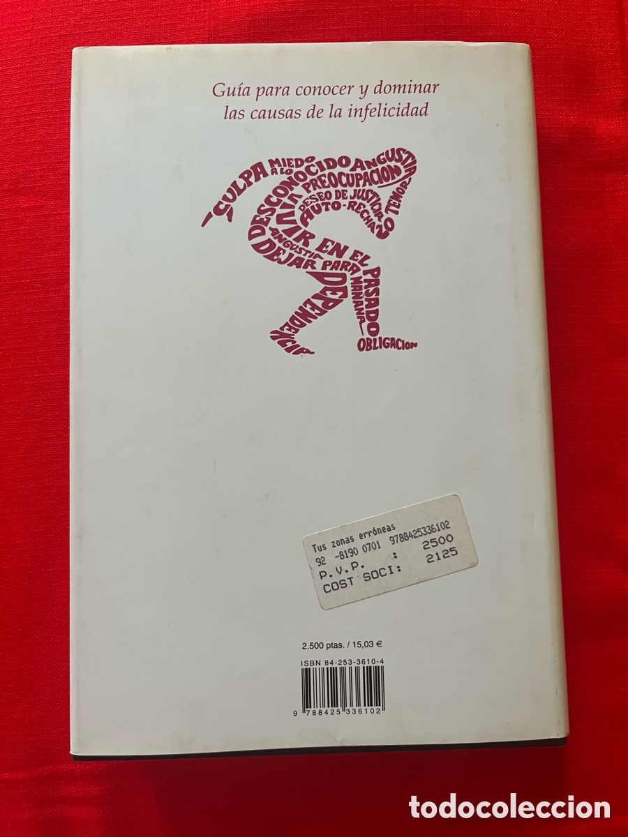 Libros de segunda mano: Libro Autoayuda- Tus zonas err&oacute;neas - Wayne Dyer - Foto 2