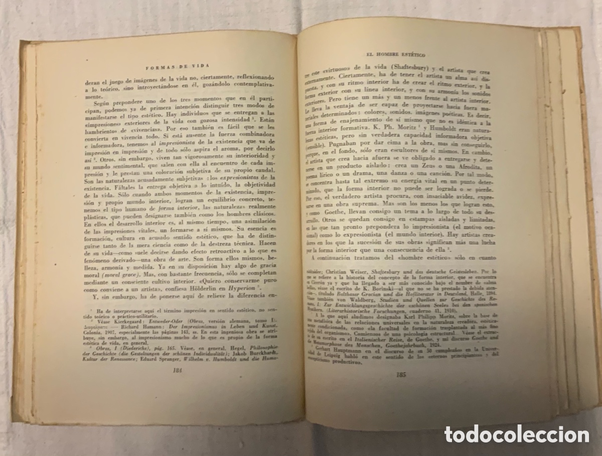 Libros de segunda mano: Formas de vida. Eduardo Spranger. 1954 - Foto 6