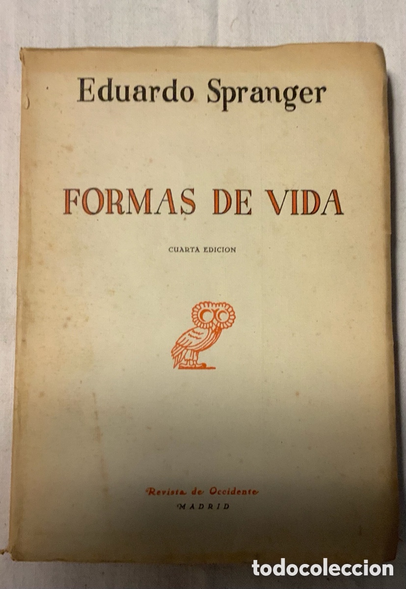 Libros de segunda mano: Formas de vida. Eduardo Spranger. 1954 - Foto 1