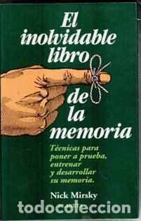 Libros de segunda mano: El inolvidable libro de lamemoria, Nick Mirsky - Foto 1