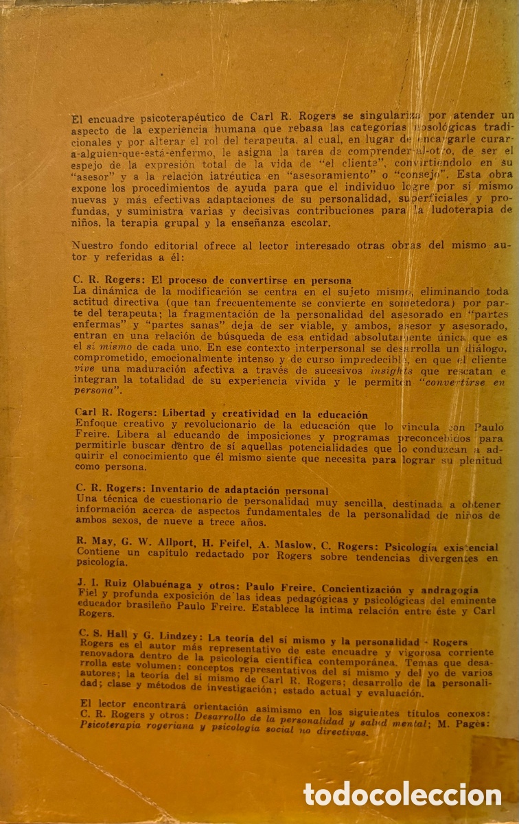 Libros de segunda mano: Psicoterapia centrada en el cliente - Foto 3