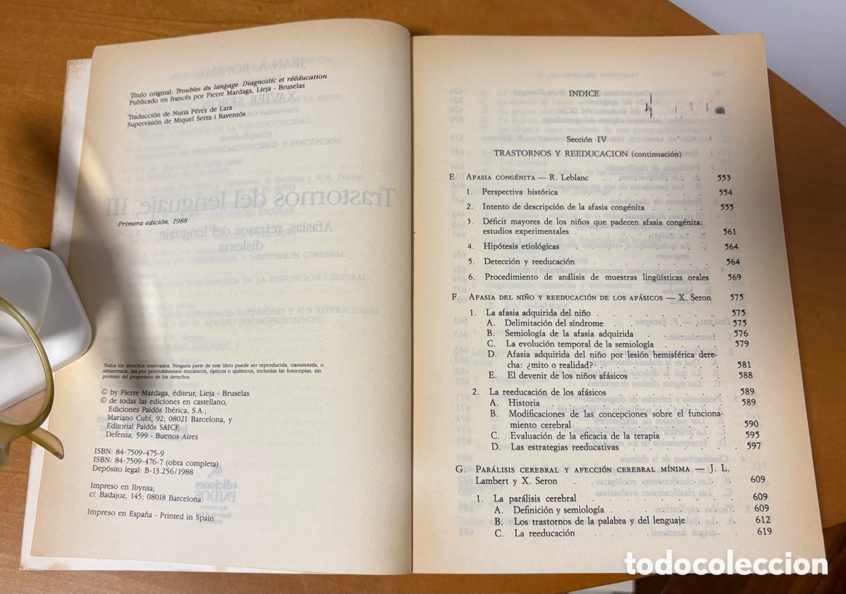 Libros de segunda mano: TRASTORNOS DEL LENGUAJE III - Foto 2