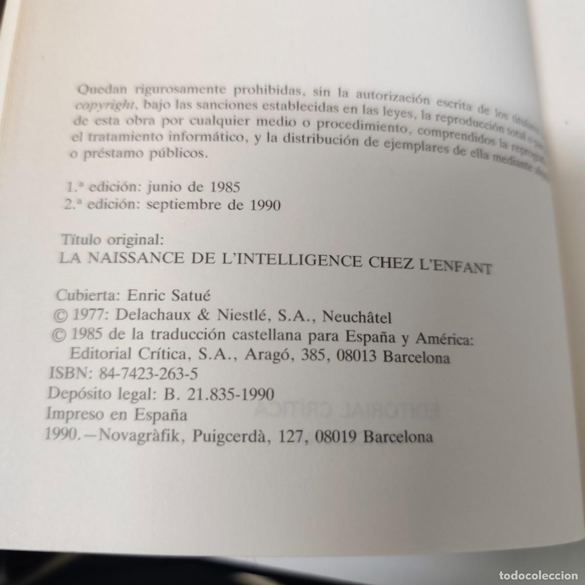 Libros de segunda mano: el nacimiento de la inteligencia en el ni&ntilde;o - Foto 4