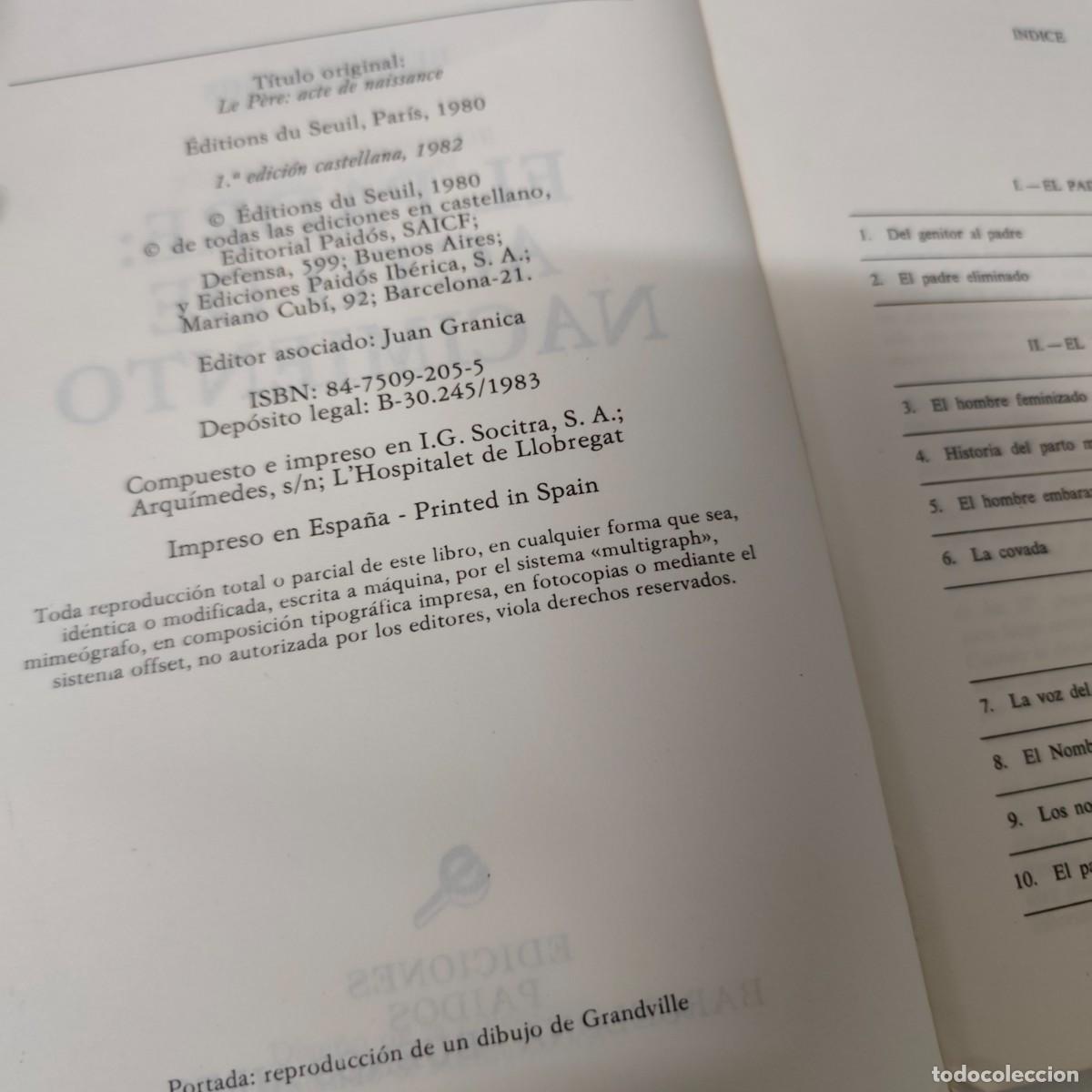 Libros de segunda mano: EL PADRE: ACTO DE NACIMIENTO, BERNARD THIS - Foto 4