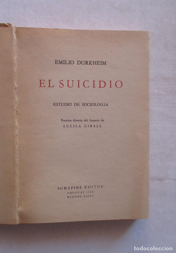 Libros de segunda mano: EL SUICIDIO - EMILIO DURKHEIM - Foto 2