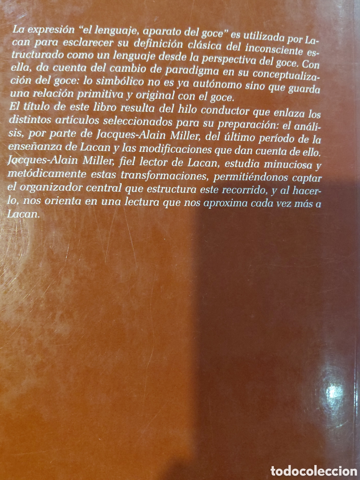 Libros de segunda mano: Jacques-Alain Miller. El lenguaje, aparato del goce - Foto 2
