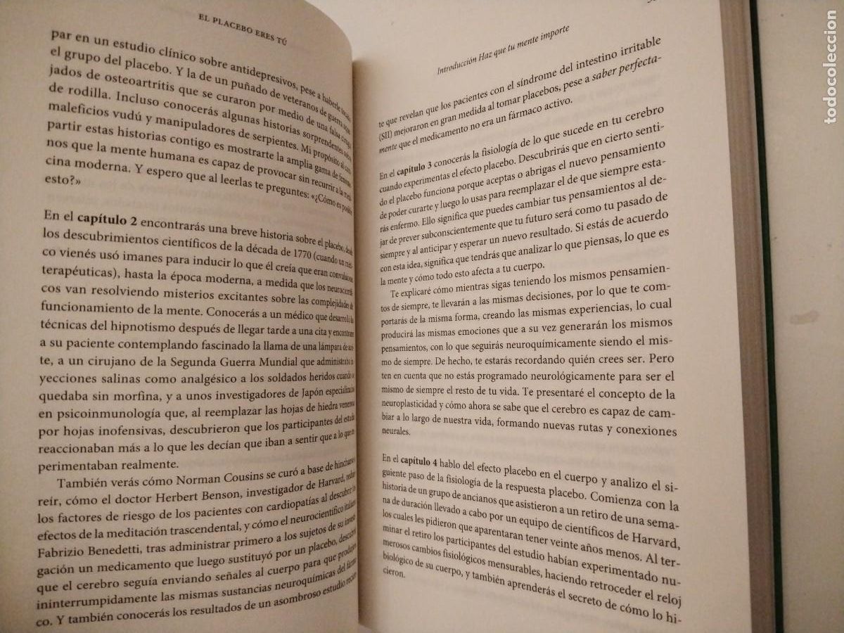 Libros de segunda mano: El placebo eres t&uacute; -Joe dispenza -descubre el poder de tu mente - Foto 6