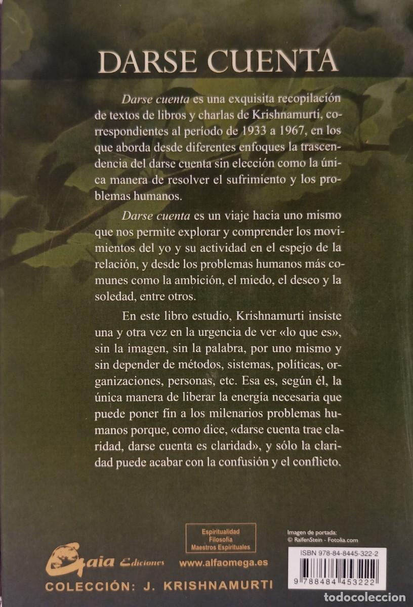 Libros de segunda mano: Darse cuenta. Jiddu Krishnamurti. - Foto 2