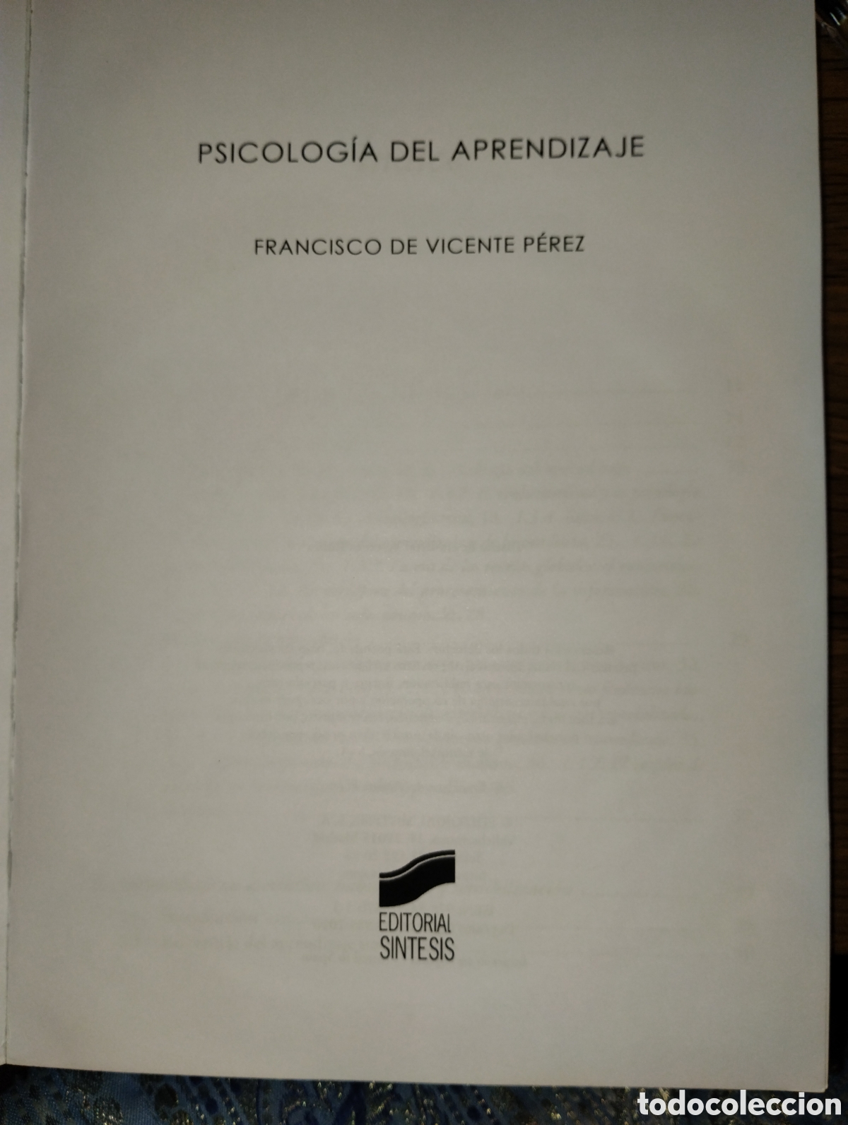 Libros de segunda mano: PSICOLOG&Iacute;A DEL APRENDIZAJE - Foto 4